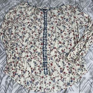 Chaps Flowery Blouse